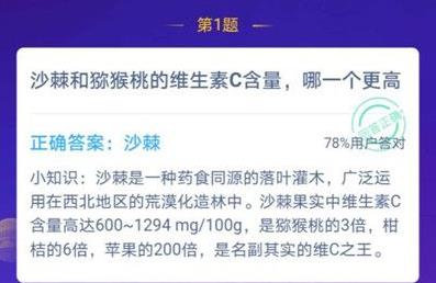 螞蟻莊園獼猴桃 螞蟻莊園今日答案沙棘