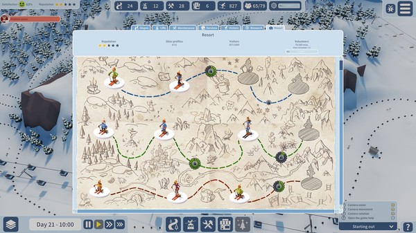 steam雪場大亨游戲免費最新版（Snowtopia: Ski Resort Tycoon）截圖3
