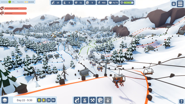 steam雪場大亨游戲免費最新版（Snowtopia: Ski Resort Tycoon）截圖5