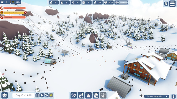 steam雪場大亨游戲免費最新版（Snowtopia: Ski Resort Tycoon）截圖1