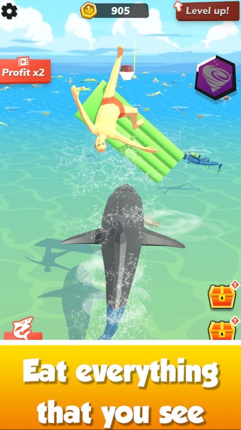 空閑鯊魚世界免費(fèi)金幣中文最新版截圖1