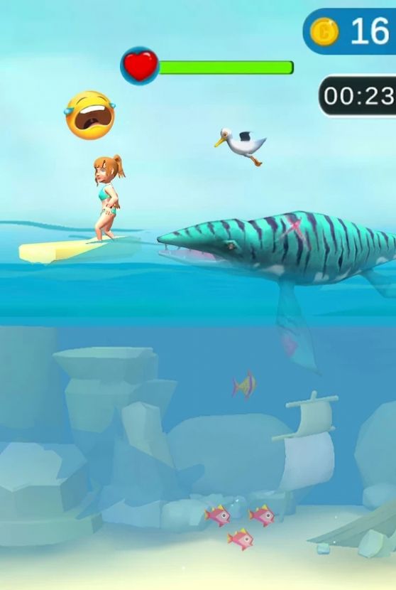 鯊魚狂潮3D游戲版截圖2