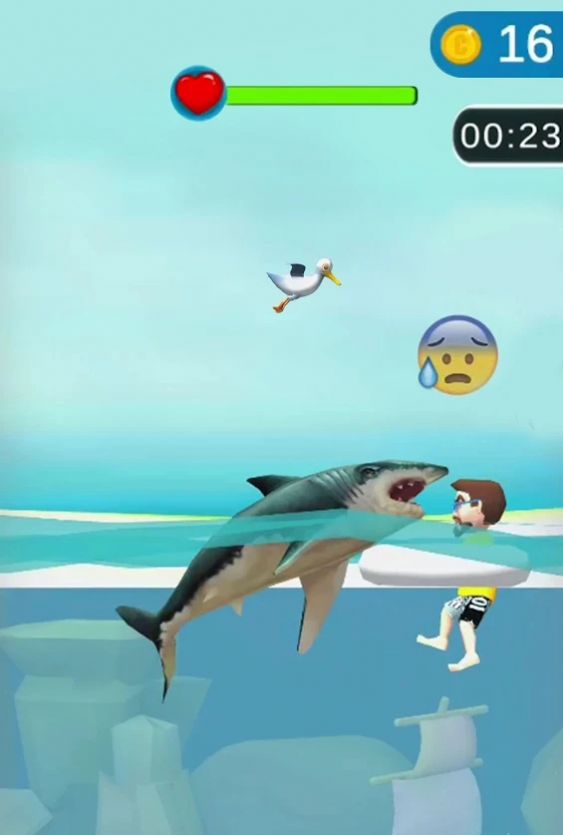 鯊魚狂潮3D游戲版截圖3
