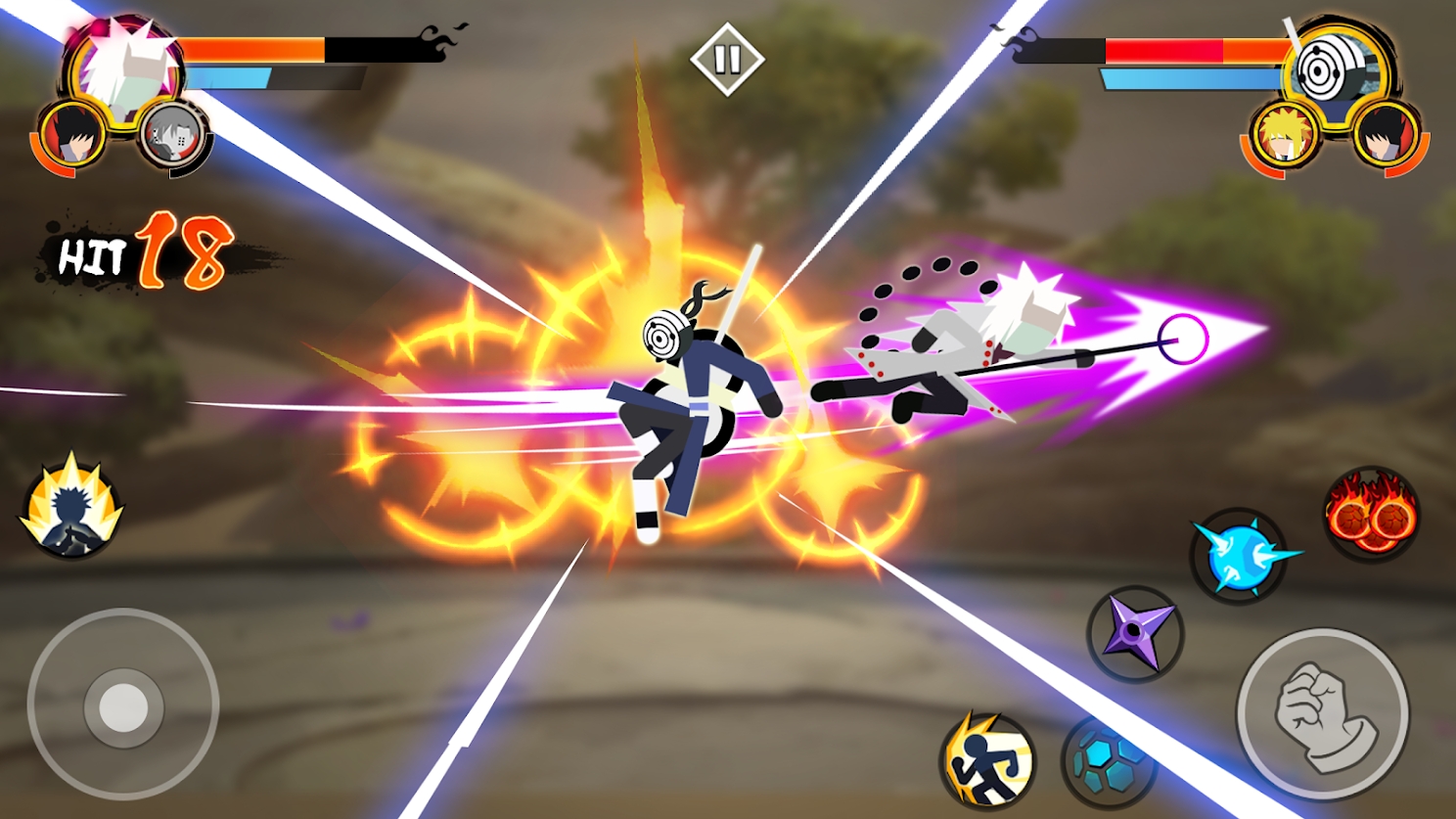 火柴人忍者3v3游戲最新安卓版截圖1