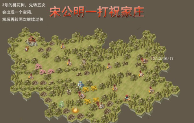 小浣熊百將傳宋公明一打祝家莊攻略：宋公明一打祝家莊通關(guān)一圖流