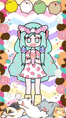 托卡粉彩少女換裝游戲版截圖3