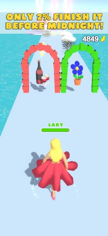 抖音灰姑娘跑酷3D小游戲版截圖1