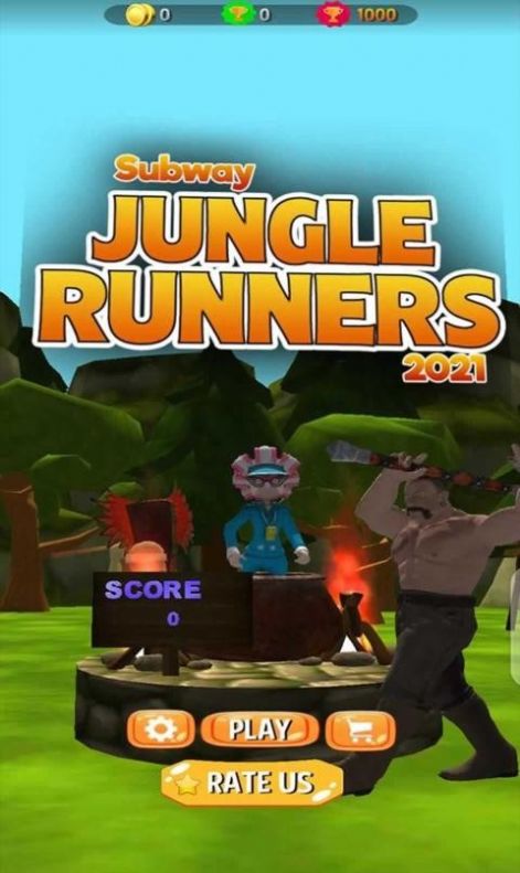 丛林地铁赛跑者游戏安卓版（Subway Jungle Runners）截图1: