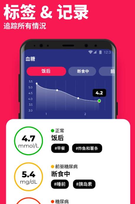 血糖追蹤器app客戶端 Blood Sugar截圖5