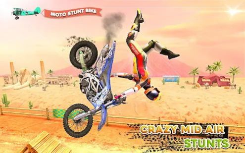 瘋狂摩托越野大師游戲手機版(Moto Bike Stunt)截圖1