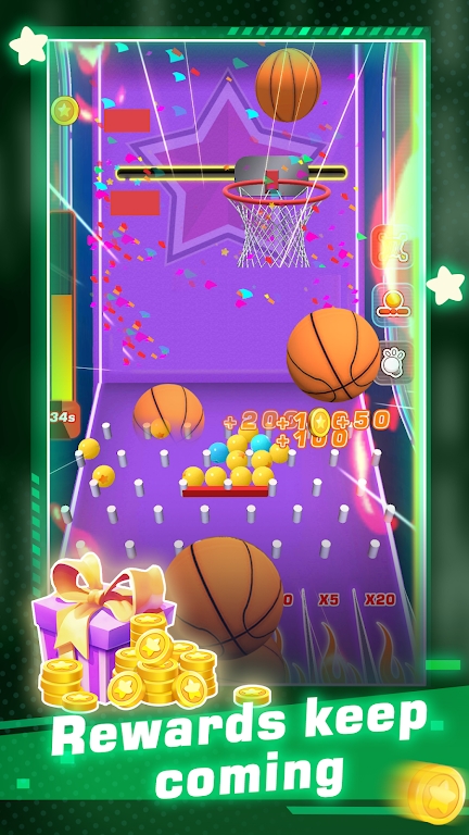 熱血鉆石投籃手機(jī)游戲安卓版（Toss Diamond Hoop）截圖4
