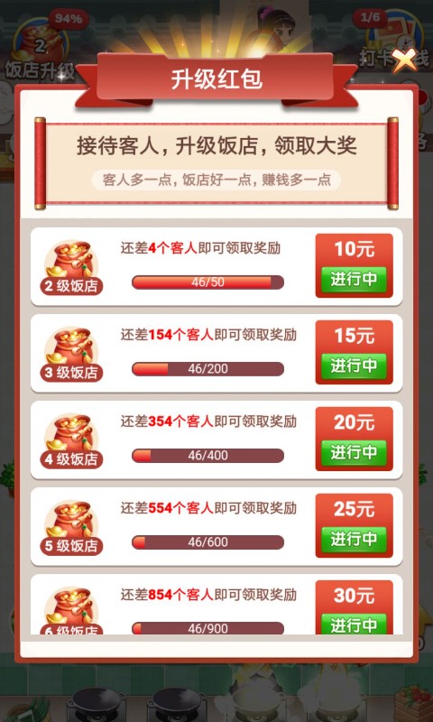 瘋狂餐廳游戲紅包版app截圖4