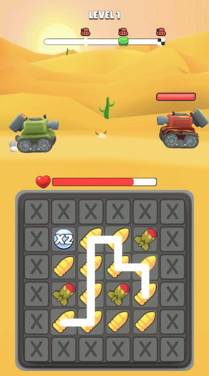 匹配坦克游戲中文版（Match to Tank）截圖2