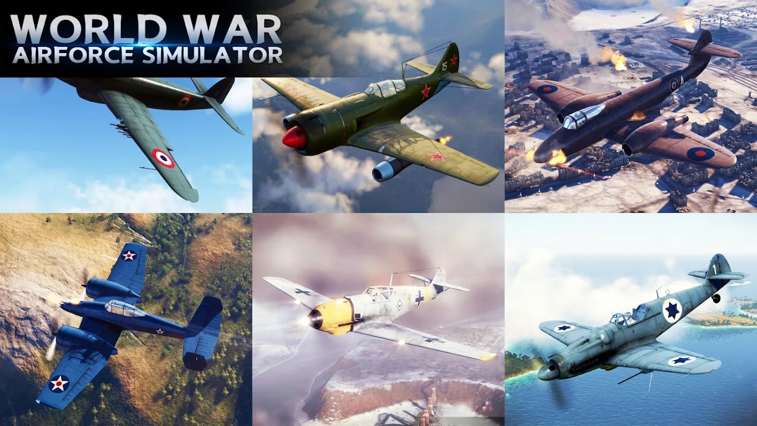 二戰(zhàn)空軍模擬器游戲中文版（World war Airforce simulator）截圖6
