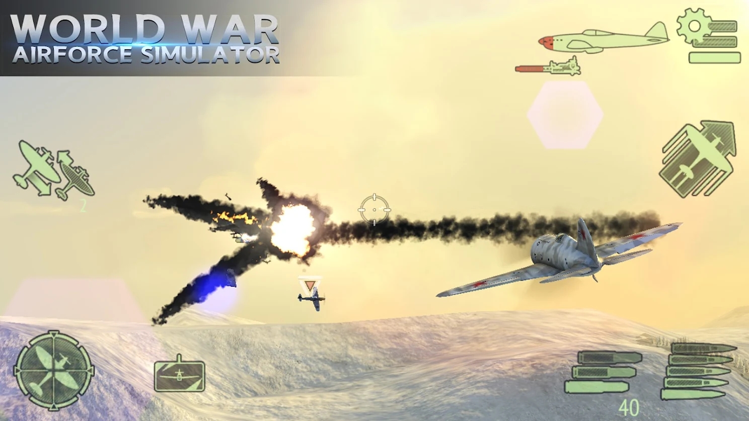 二戰(zhàn)空軍模擬器游戲中文版（World war Airforce simulator）截圖4