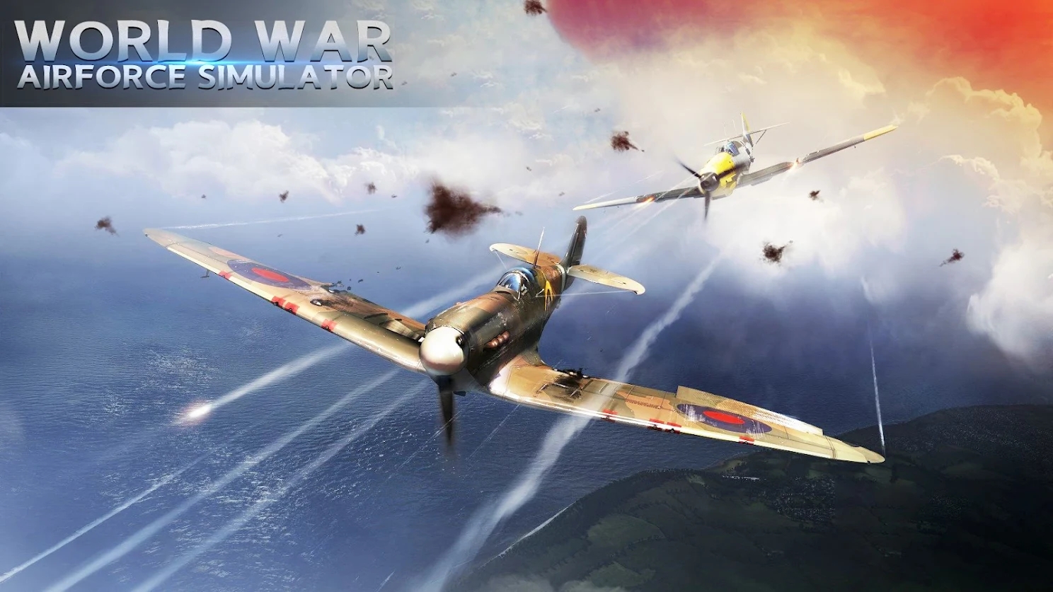 二戰(zhàn)空軍模擬器游戲中文版（World war Airforce simulator）截圖1