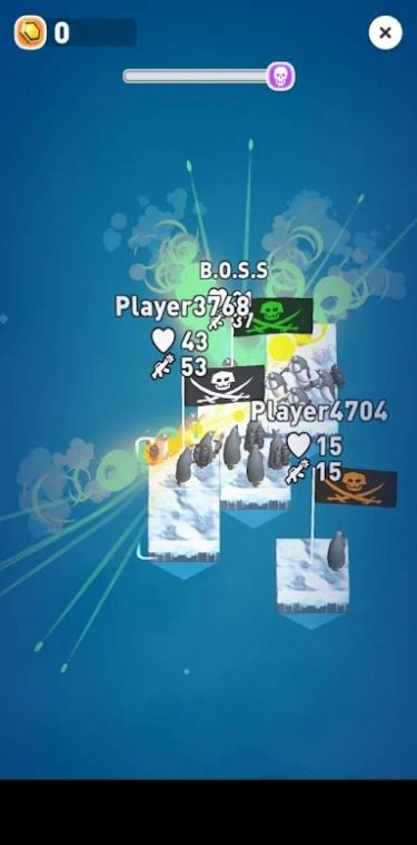 企鵝王室戰(zhàn)爭游戲版(Clash of Penguins Raft War)截圖2