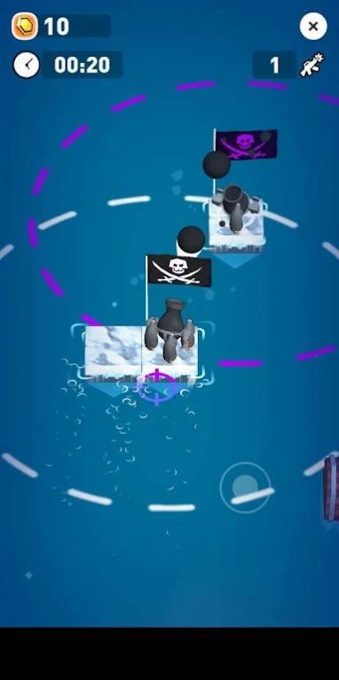企鵝王室戰(zhàn)爭游戲版(Clash of Penguins Raft War)截圖1
