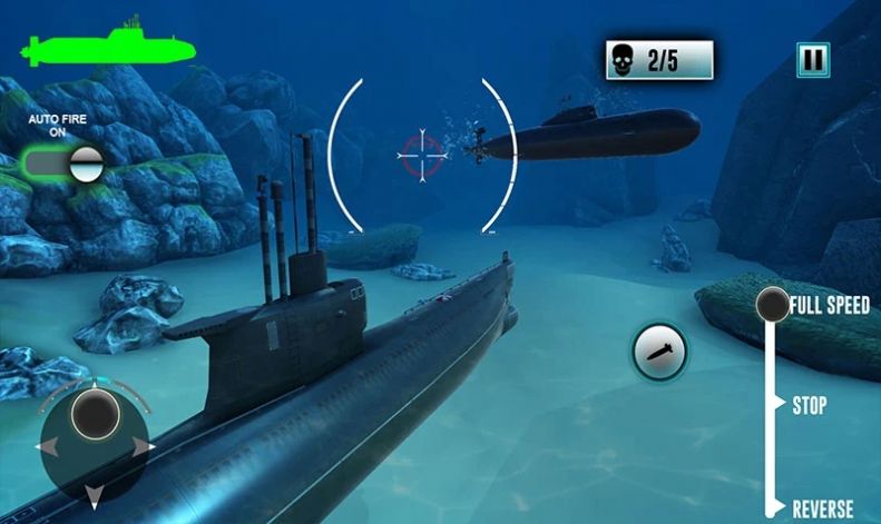 潛艇戰(zhàn)區(qū)第二次世界大戰(zhàn)游戲最新版（Submarine War Zone WW2 Battle）截圖2