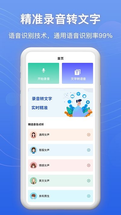 免費(fèi)錄音轉(zhuǎn)文字軟件安卓版截圖1