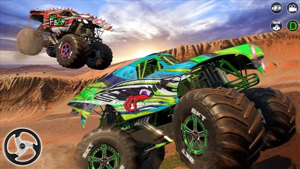怪物卡車物理碰撞游戲最新版(Monster Truck Ferocity)截圖4
