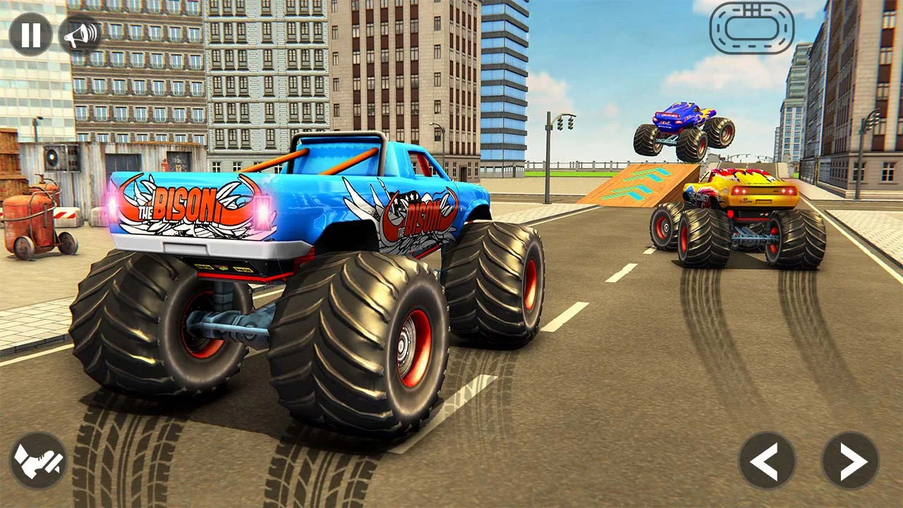 怪物卡車物理碰撞游戲最新版(Monster Truck Ferocity)截圖3