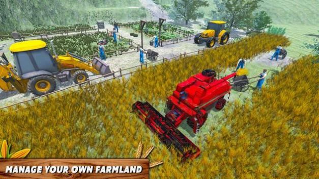 農(nóng)業(yè)收割機(jī)大亨游戲手機(jī)版(Farm Harvester Simulator)截圖3