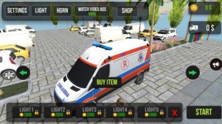 快速救護(hù)車(chē)模擬器手機(jī)游戲安卓版（Fast Ambulance Simulator）截圖1