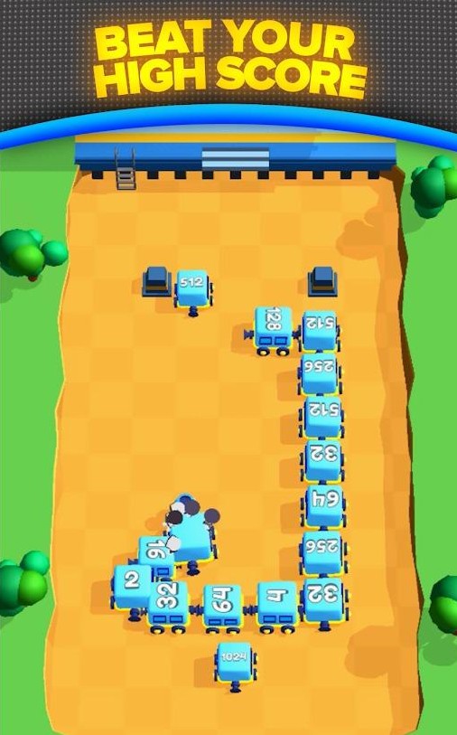 貪食小火車2048游戲中文版（Train 2048）截圖4