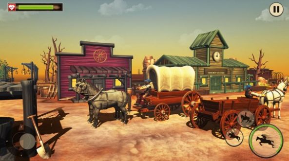 馬車出租車司機(jī)游戲手機(jī)版(Horse Taxi City Transport Horse Riding Games)截圖3