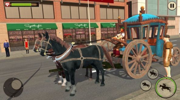 馬車出租車司機(jī)游戲手機(jī)版(Horse Taxi City Transport Horse Riding Games)截圖4