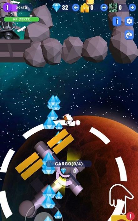 宇宙采礦游戲安卓版（SpaceIdle）截圖1