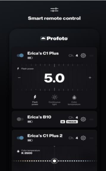 Profoto Control閃光燈控制app最新版截圖3