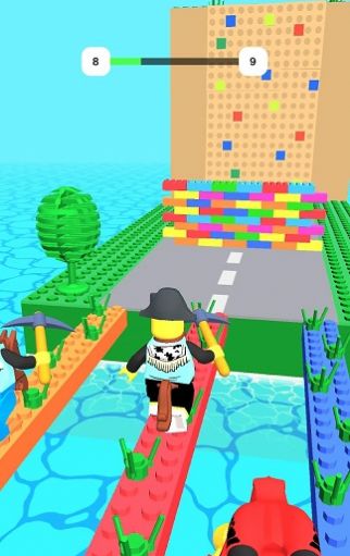 方塊人組合賽跑游戲安卓版下載（Brick Race）截圖3