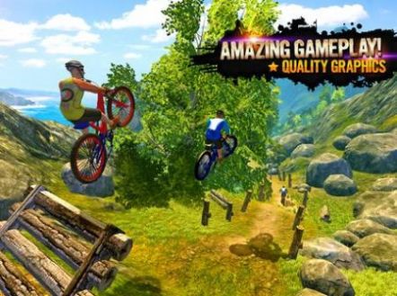 山地自行車速降游戲中文版(MX Offroad Mountain Bike)截圖2