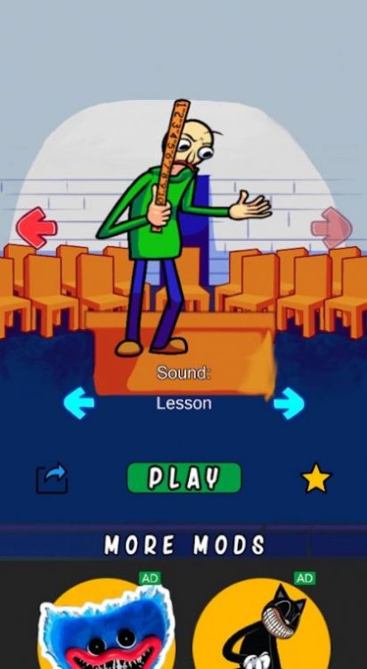 FNF巴迪特性測(cè)試游戲安卓版（FNF Baldi Test Character）截圖3