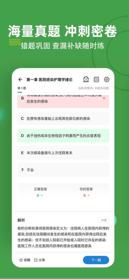 主管護(hù)師練題狗APP2022最新版下載截圖1