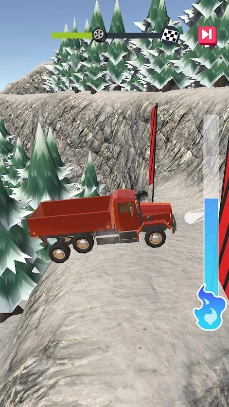 冬季公路卡車司機(jī)游戲手機(jī)版（Winter Road Truckers）截圖2