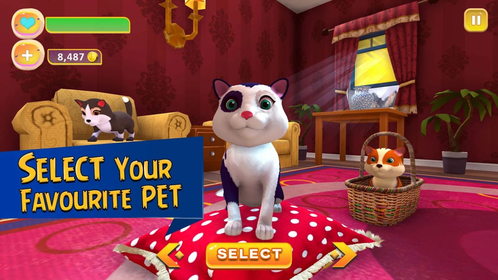 貓咪治愈屋游戲最新版(Cute Kitten Simulating Game)截圖2