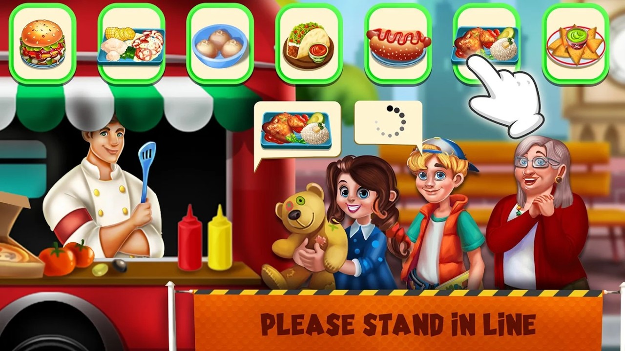 食品卡車帝國游戲中文版（Food Truck Empire Cooking Game）截圖1