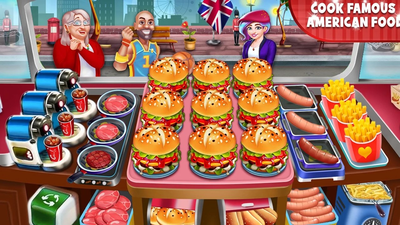 食品卡車帝國游戲中文版（Food Truck Empire Cooking Game）截圖2