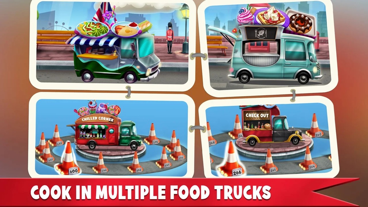 食品卡車帝國游戲中文版（Food Truck Empire Cooking Game）截圖3