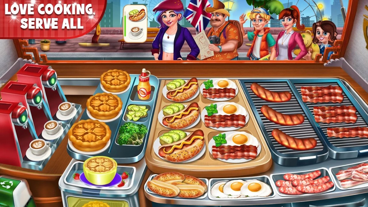 食品卡車帝國游戲中文版（Food Truck Empire Cooking Game）截圖5