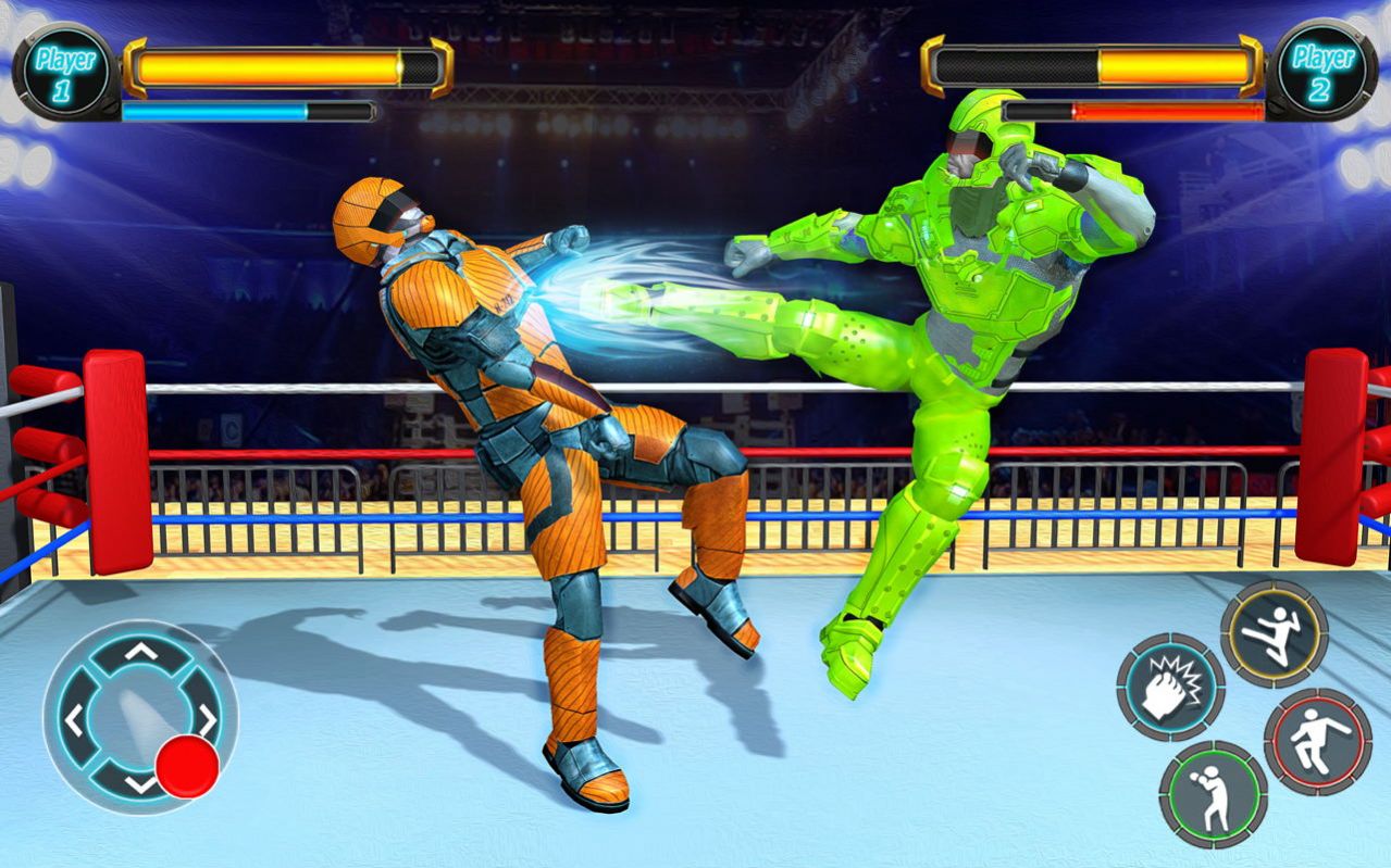 格斗拳擊體育館游戲最新版(Grand Robot Ring Fighting Game)截圖3