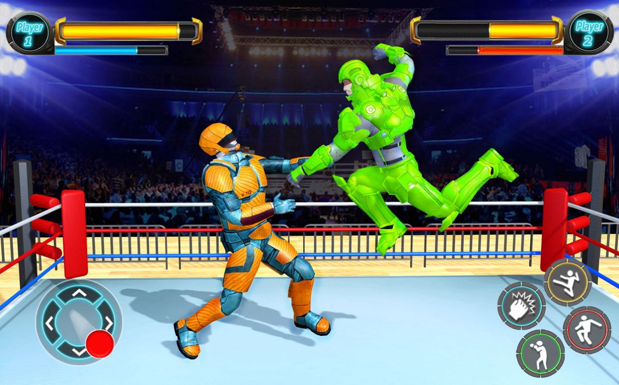 格斗拳擊體育館游戲最新版(Grand Robot Ring Fighting Game)截圖2