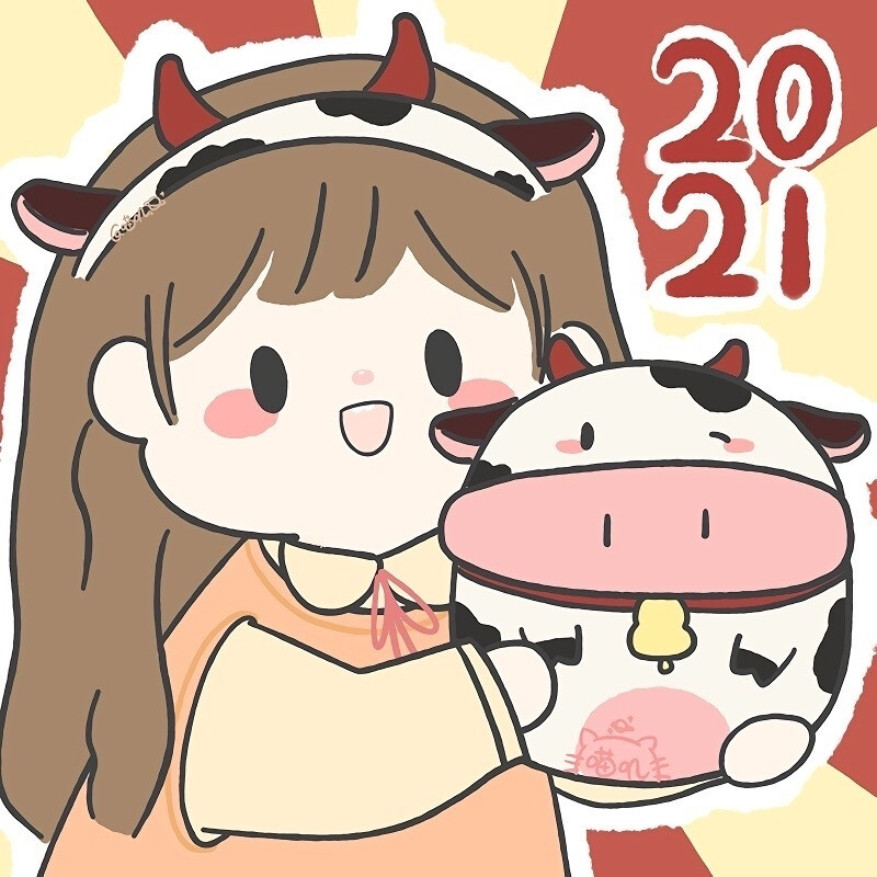新年頭像2021微信頭像情侶卡通紅色圖片大全截圖4