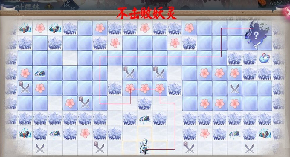陰陽(yáng)師一葉櫻林路線推薦：雪落櫻祭櫻林試煉一葉怎么走