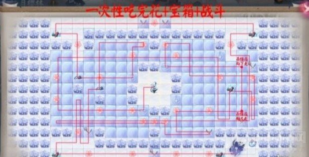 陰陽師松月櫻林怎么通關？松月櫻林35步通關及全櫻花寶箱收集路線圖匯總[多圖]圖片2