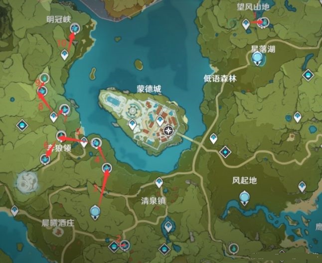 原神1.4挖礦路線圖大全：1.4版本最佳挖礦路線