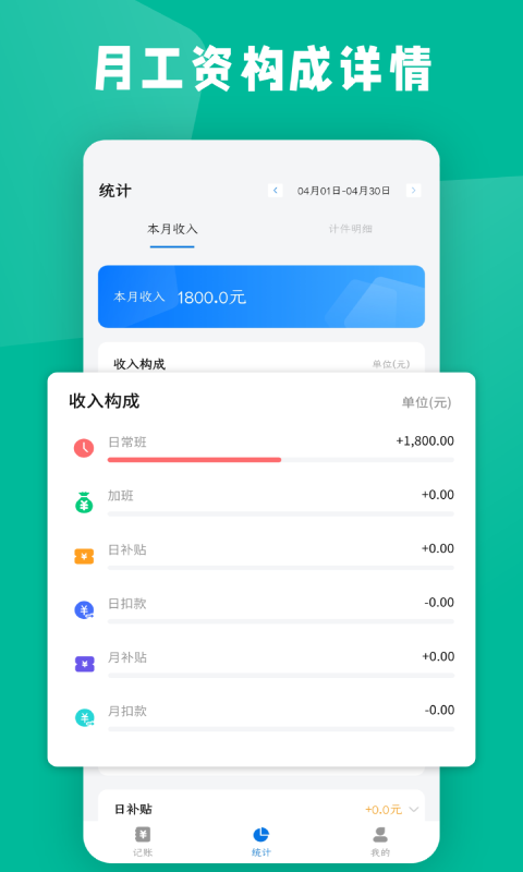 计件工资条APP版截图4: